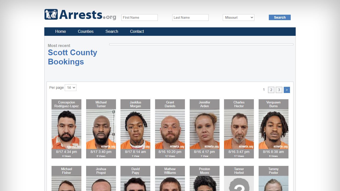 Scott County Arrests and Inmate Search